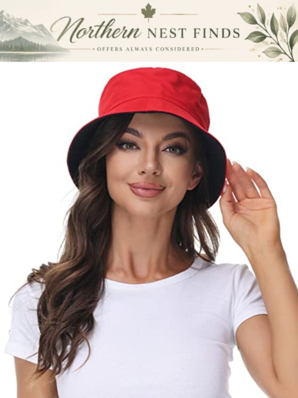 Reversible Bucket Hat Packable Summer Sun Hat UV Protection One Size